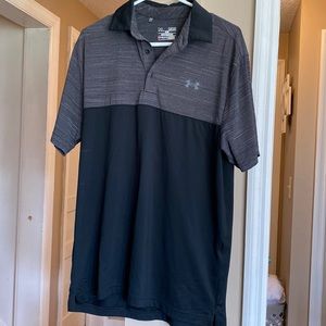 Mens under armor medium polo golf shirt
